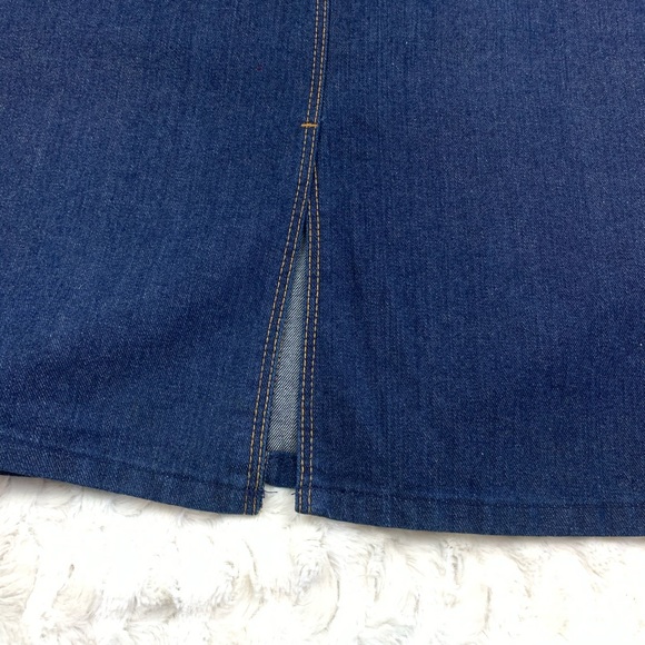 Vtg size 14 Montgomery Ward Denim Skirt NWT - Picture 4 of 6